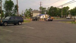 Forest Lake neighborhood checkpoint. (Tanya Mikulas, photographer)